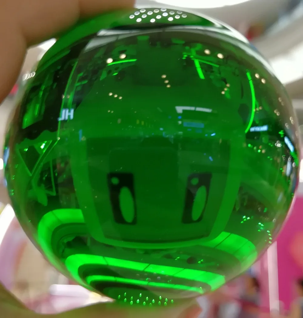 LACALOVE 70 мм хороший зеленый редкий кварцевый хрустальный шар волшебный феншуй