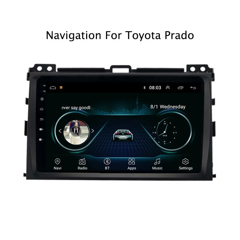 9 &quot2.5D ips Android 8 1 автомобильный DVD gps плеер для Toyota Prado 2004-2009 Автомагнитола стерео