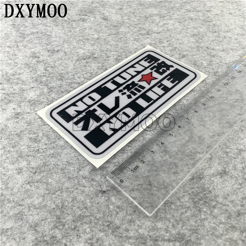 

NO TUNE NO LIFE Car Stickers Japanese Motorcycle Vinyl and Decals Waterproof Drop Shipping 12.5x4.3cm