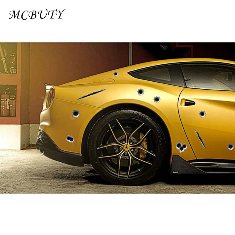 2 шт. автомобильные наклейки авто стиль наклейка украшение Мультяшные пули