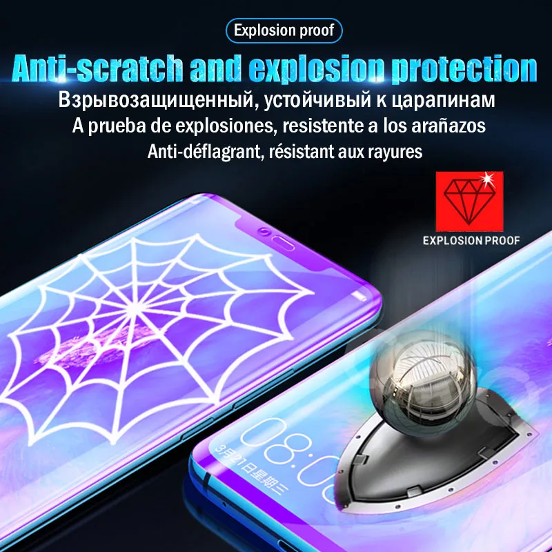 20D анти голубой свет гидрогель для Huawei honor 9 10 lite 8x20 pro 10i 7a протектор экрана для honor nova 3i 20i защитная пленка