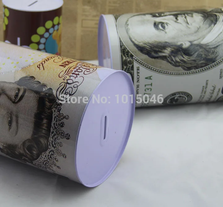 Free Shipping 1 X Tinplate US Dollar Style Coin Piggy Bank Only-In-Not-Out Money Box Deposit Large Storage | Дом и сад