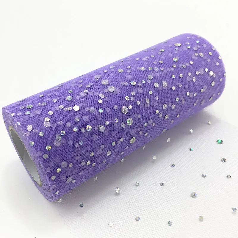 dx light purple CHASANWAN рулон тюля 15 см(22 м/рулон) катушка пачка свадебное украшение детский душ органза лазер поделки на день рождения принадлежности - Цвет: dx light purple
