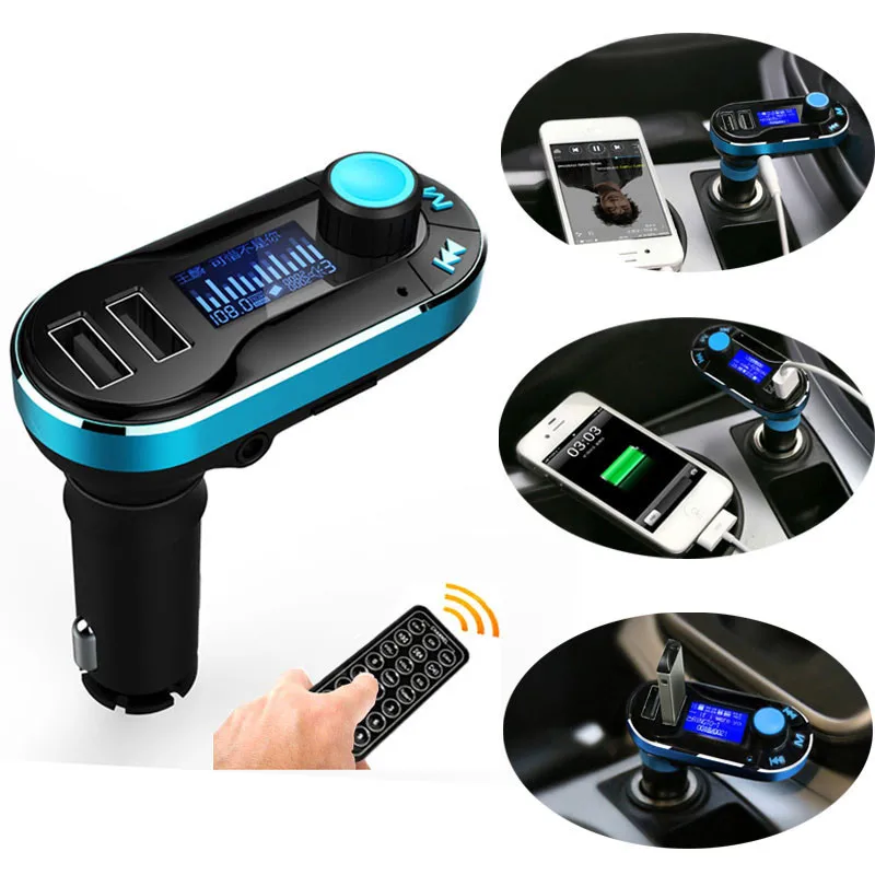 Новое поступление Quick Charge USB Автомобильное Зарядное устройство Bluetooth fm передатчик