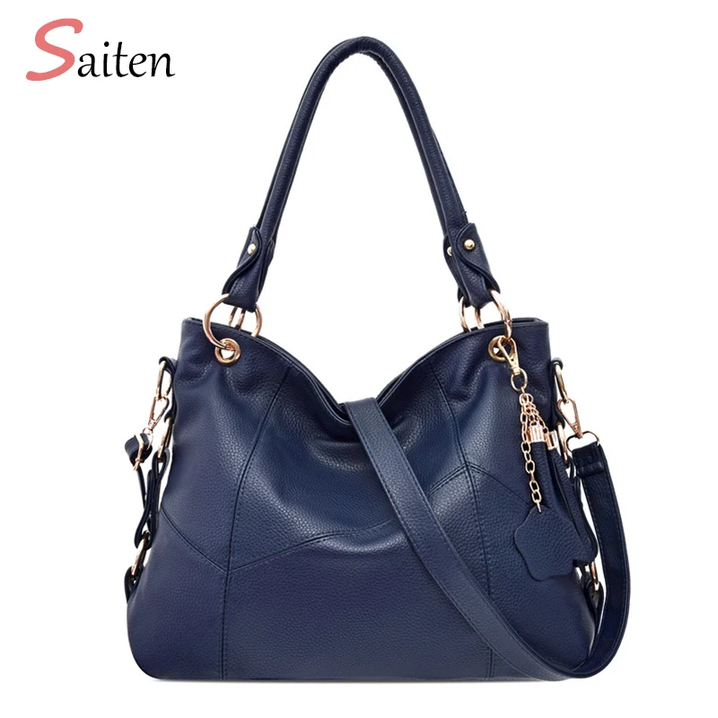 Luxury Designer Women Leather Handbags Vintage Female Shoulder Bags Tassel High Quality Handbag Ladies Large Tote Bag Sac a Main