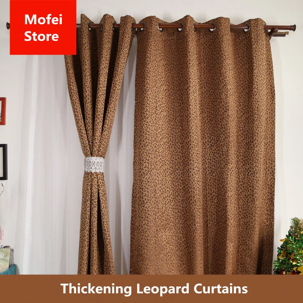 Фотошторы с леопардовым рисунком в европейском стиле|curtains for|curtain patternfashion curtain |
