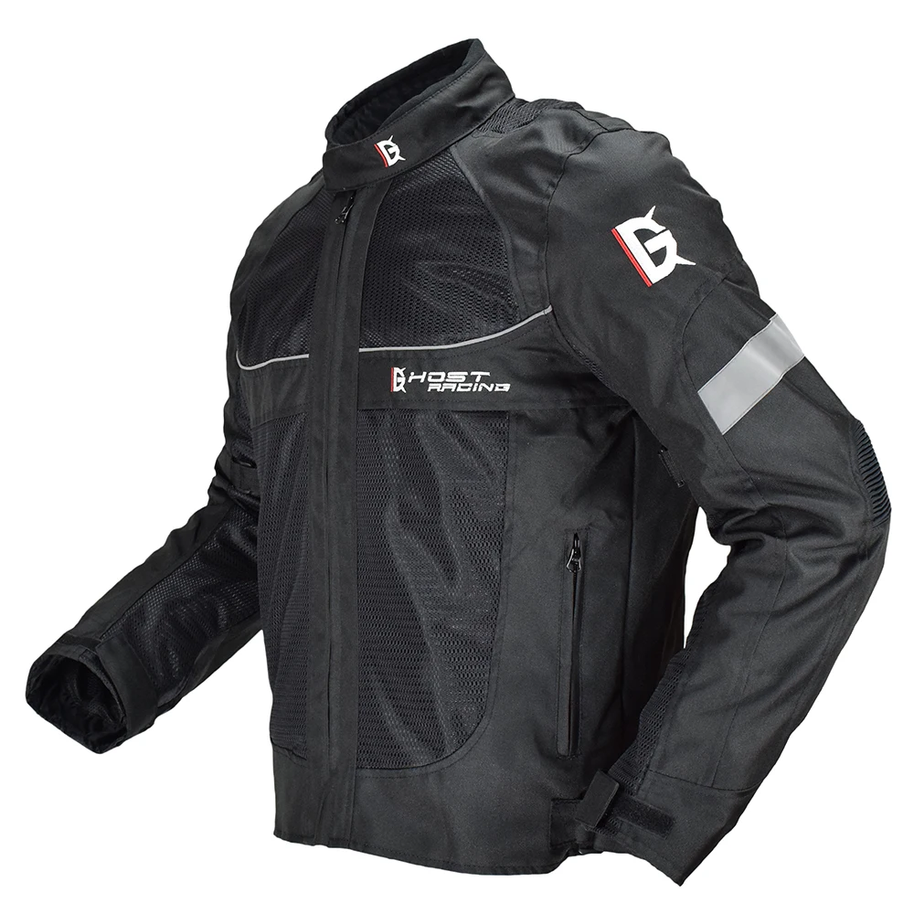 

new arrive Men's Motorbike Oxford Jacket Motorcycle road Jacket Racing biker Jacket , summer mesh Jackets black