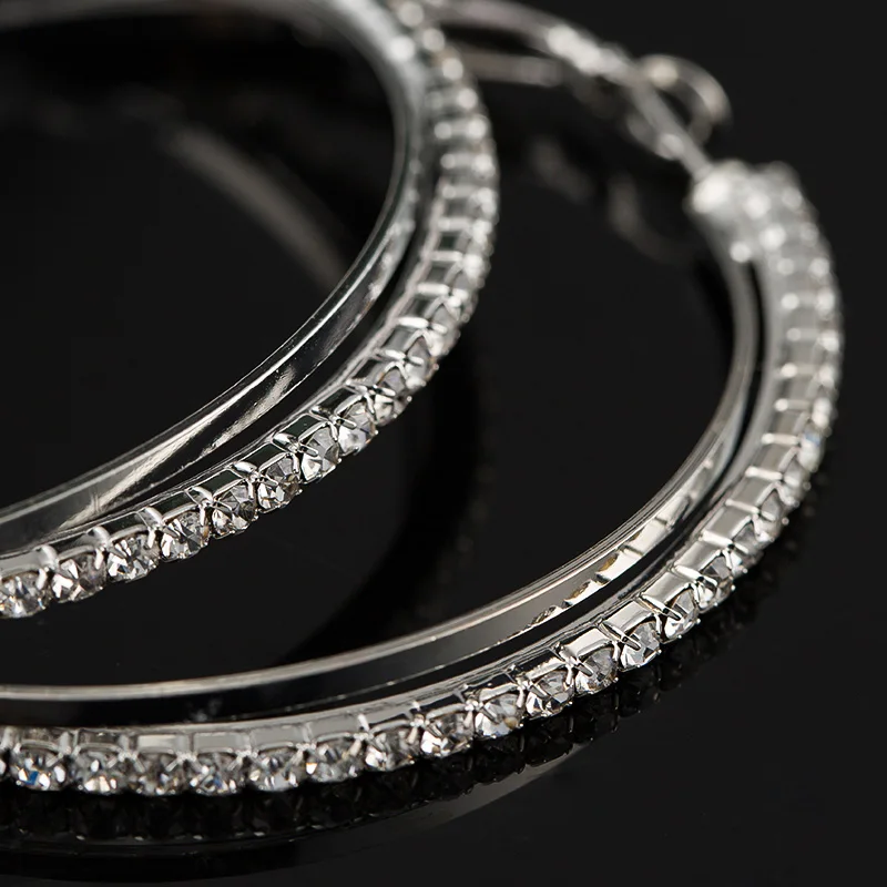 Новинка женские модные большие круглые серьги кольца простые проколотые для