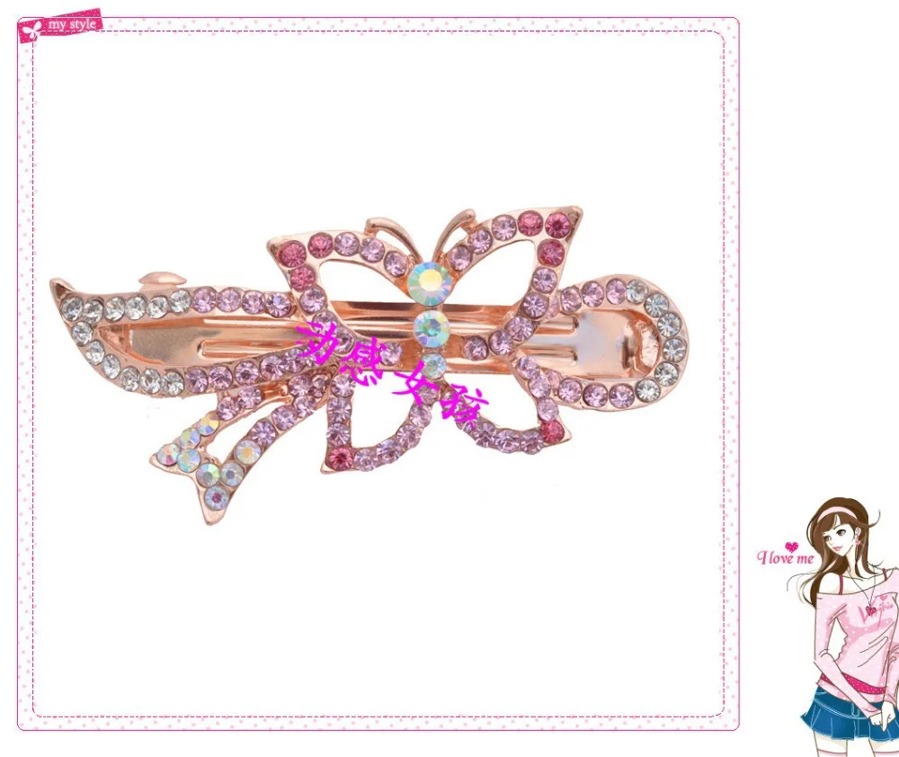 Crystal hair Accessory Hairpin Rhinestone Zircon Clip Pinch Cock Hair Pin Jewelry headwear | Украшения и аксессуары