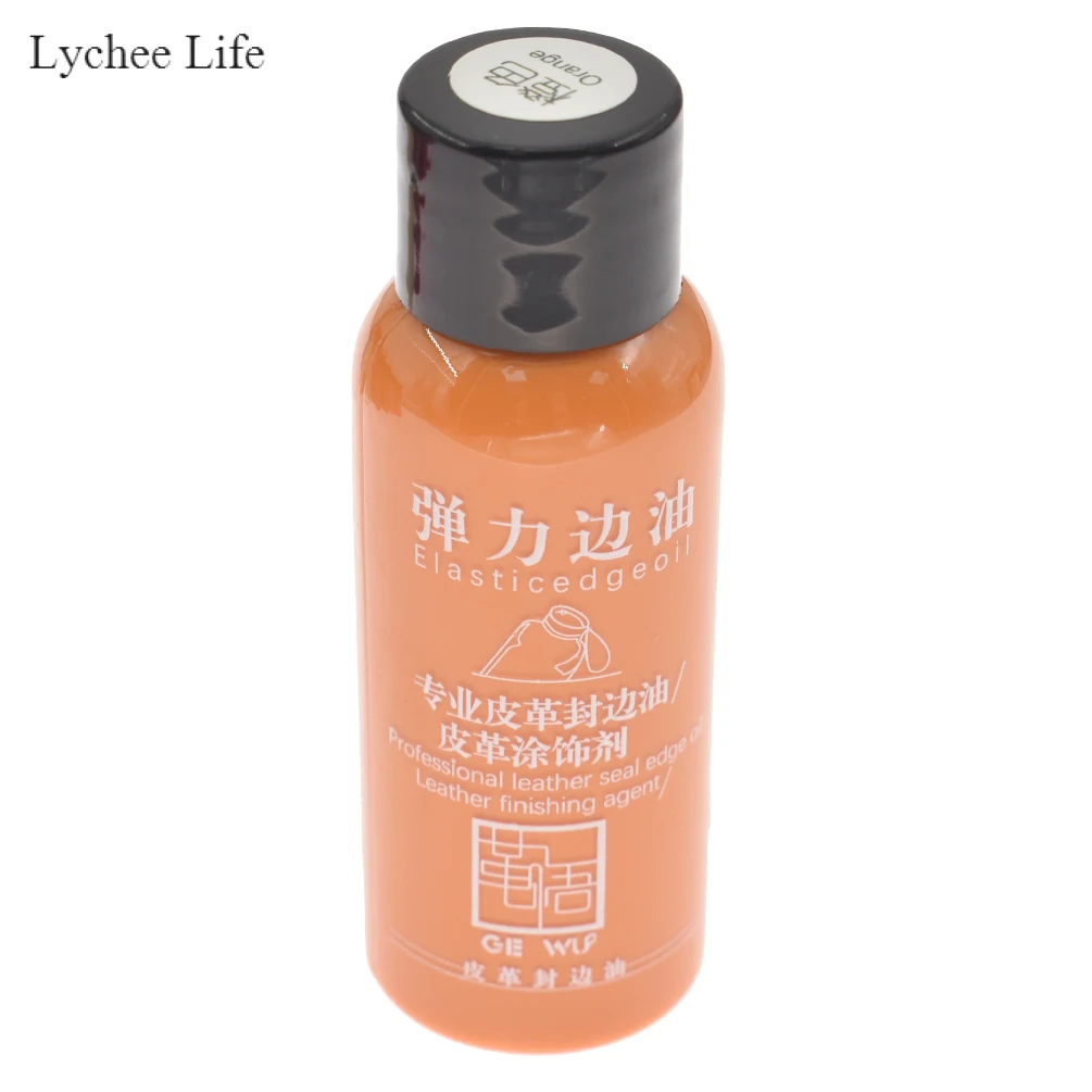 Orange red Lychee Life, 30 мл, сделай сам, кожа, край, краска, масло, выделяет, профессиональная, 20 цветов, акварельная краска, жидкая кожа, ремесло - Цвет: Orange red