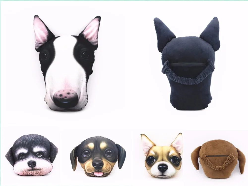 Новый подголовник Bull Terrier в форме собаки диванная подушка игрушка кукла