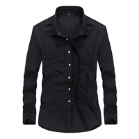 fashion men smart casual cotton shirts long sleeve embroidery shirts loose comfortable shirts plus size male clothing
