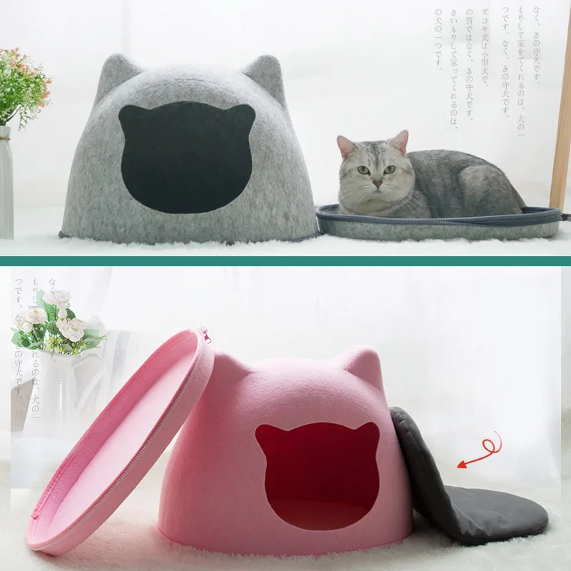 HEYPET кровать для кошки домик для питомца коврик для кошек котенок отверстие домик скамья для собаки щенка домашнее гнездо питомник для домашних животных кошачьи ушки