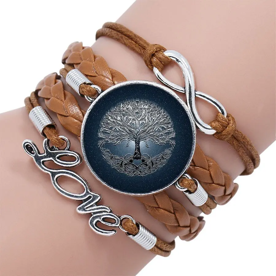 Для женщин и мужчин винтажный античный стеклянный кабошон многослойный