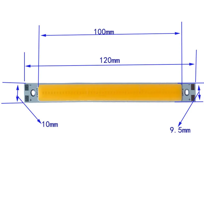 2 шт DC 12V 5W светодиодные cob полосы света красный зеленый теплый белый, холодный белый излучающий диод лампы cob цвета для автомобильных ламп