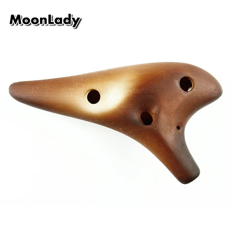 Инструмент музыкальный из матовой керамики 12 отверстий|ocarina musical instrument|woodwind
