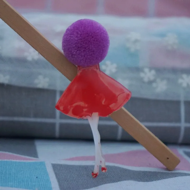 136 Женская модная брошь Милые нашивки на рюкзаке kawaii Акриловые броши булавка с шерстяным шариком шерстяная шляпа Женская булавка значок Broĉo - Окраска металла: 136