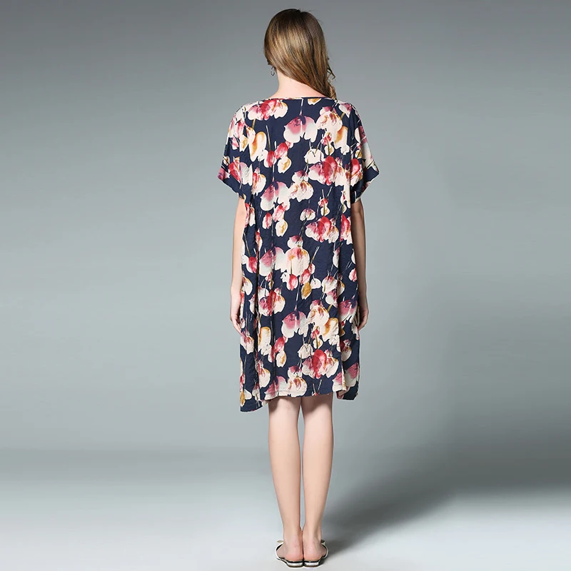 4XL женское осеннее праздничное платье из хлопка и льна большие размеры