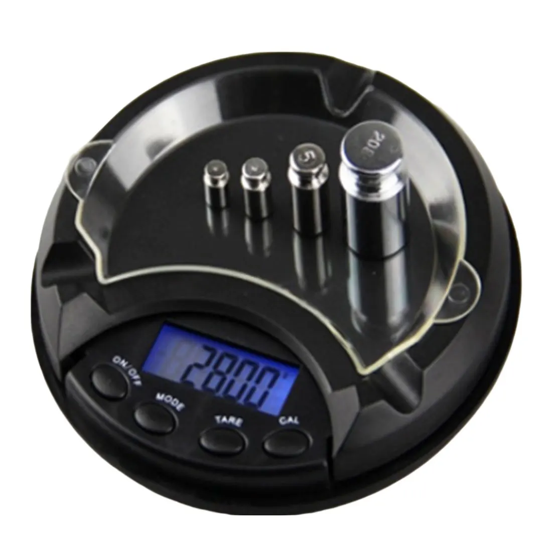 

Portable Ashtray Digital Scale 0.01g Electronic Pocket Scales for Gold Silver Jewelry Scale High Precision Blue Backlight