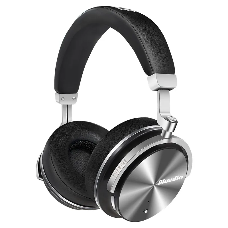 Bluedio T4S беспроводные bluetooth-наушники с шумоподавлением, беспроводная гарнитура с микрофоном для мобильных телефонов - Цвет: Black
