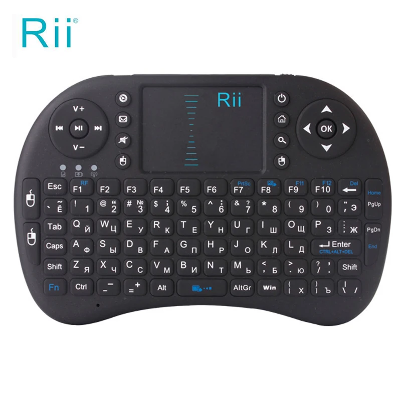 Русская версия Rii Mini i8 Multi-media 2.4g беспроводной пульт дистанционного управления