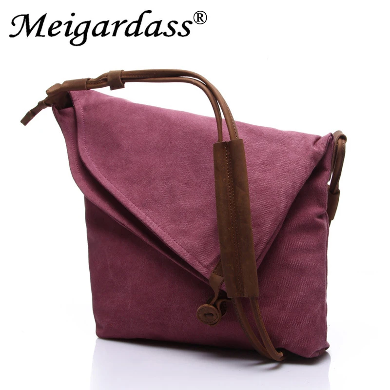MEIGARDASS винтажные холщовые женские сумки на плечи женская сумка через плечо