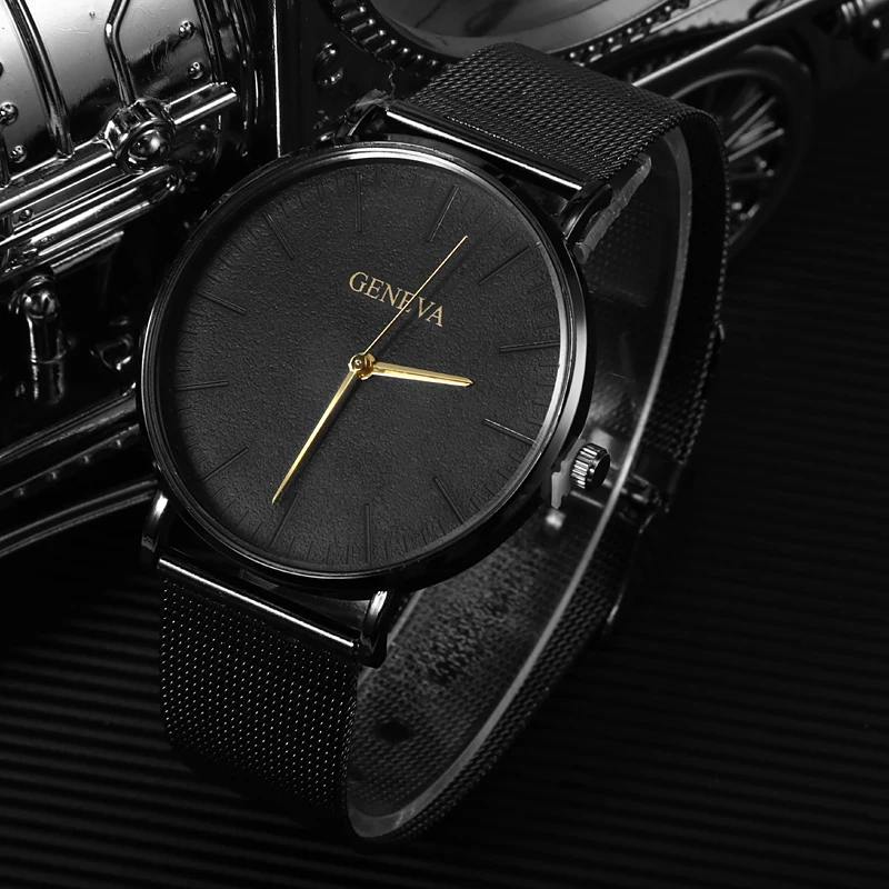 reloj mujer Geneva Top Brand Women Watches Luxury Slim Rose Gold Wristwatch Fashion Steel Mesh Strap Ladies Watch relogio femino