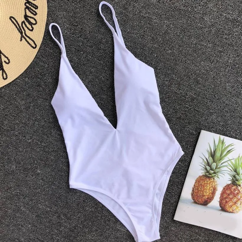 Женский купальник с пуш апом мягкий бюстгальтер Пляжное бикини Цельный