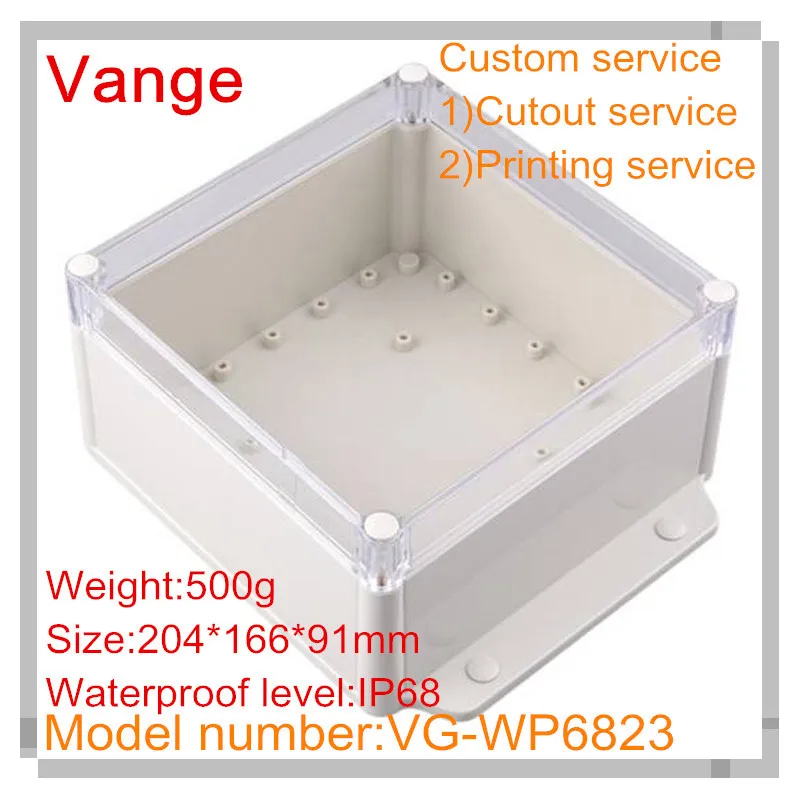 Водонепроницаемый настенный распределительный ящик 2 шт./лот IP68 204*166*91 мм корпус