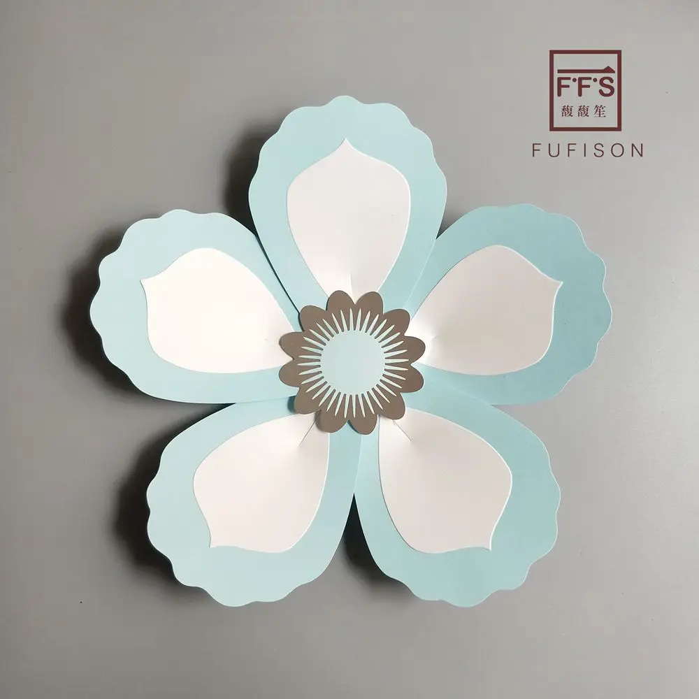 FFS Fufison New Style Paper Flowers DIY Party Backdrop Birthday Home Room decoration wedding flowers Wall stickers | Дом и сад