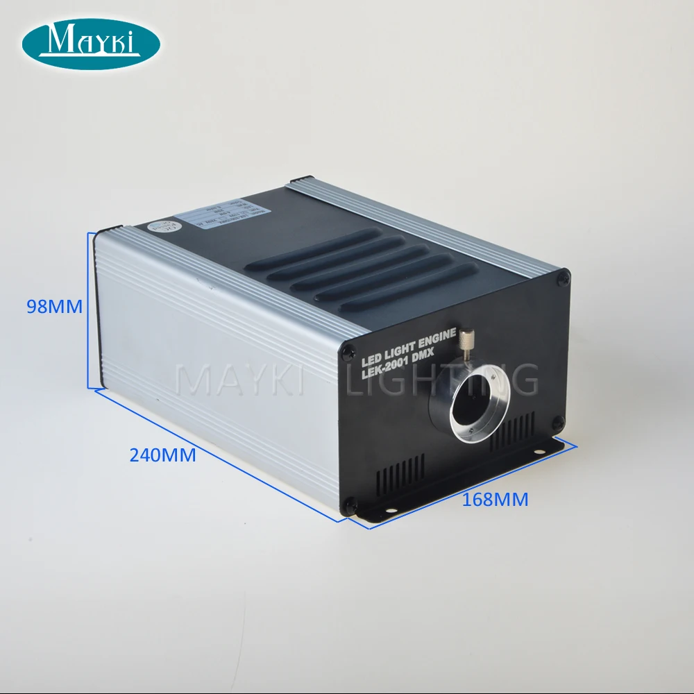 Maykit волоконно оптический светогенератор с мерцающим колесом 20 Вт Белый Пульт