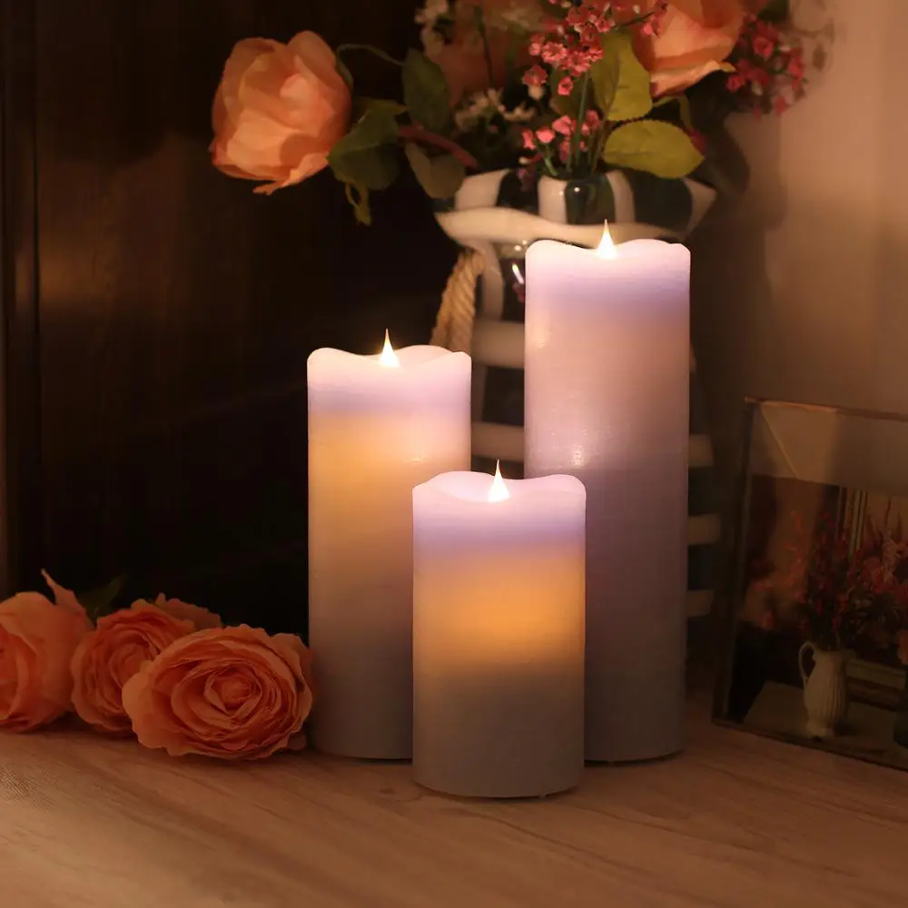 Аккумуляторные светодиодные столовые свечи с подвижное пламя фитиль 4 и 8 часов
