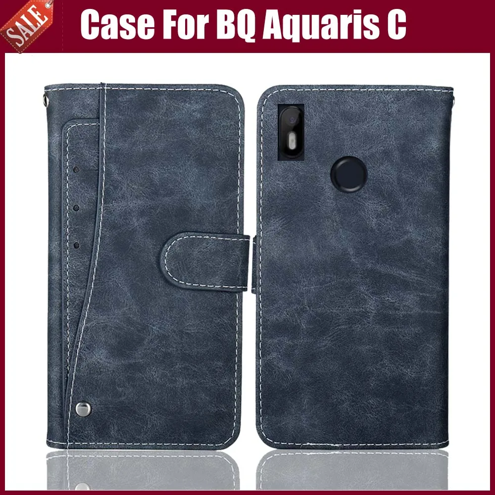 Новый дизайн! BQ Aquaris C чехол Роскошный кошелек Флип кожаный защитный для телефона