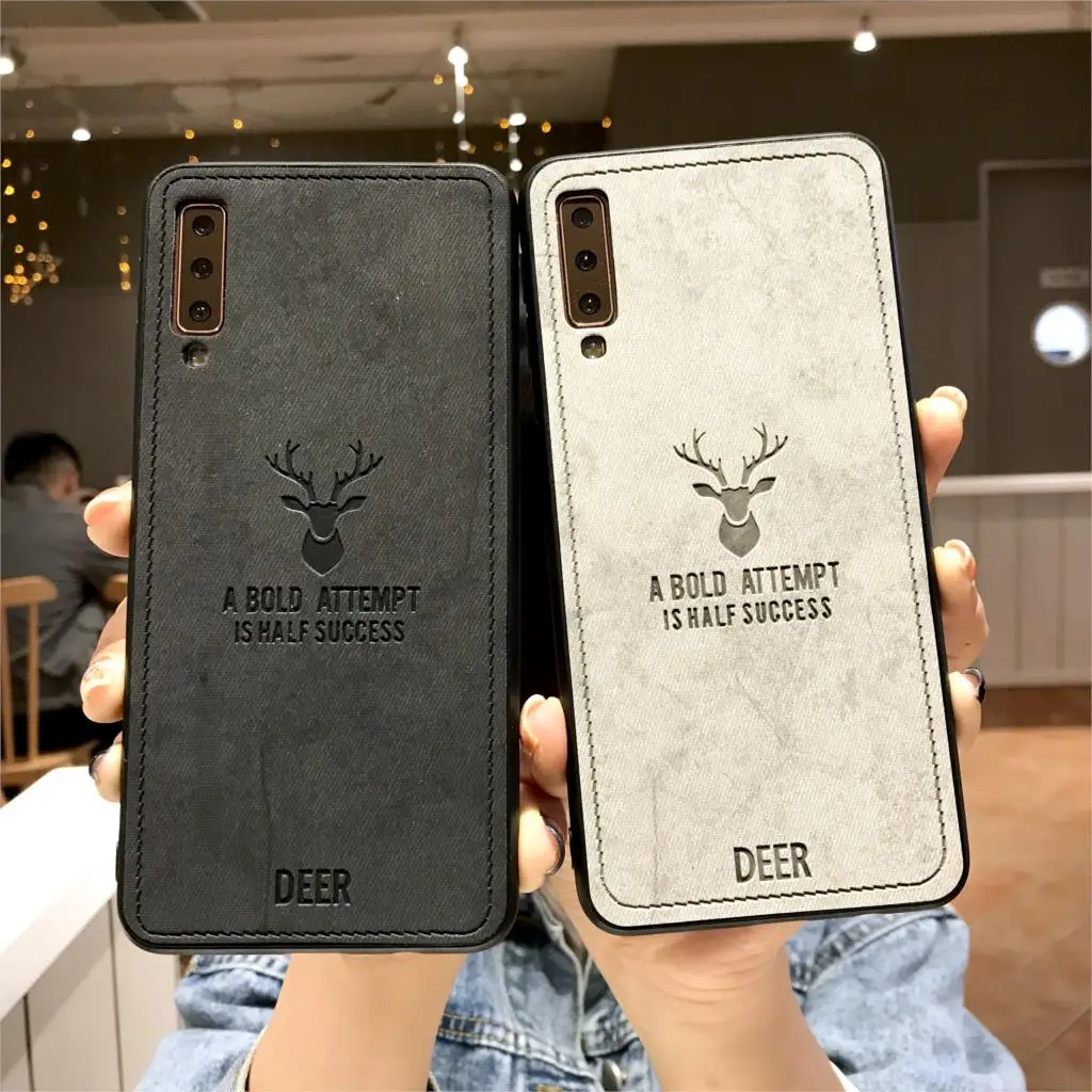 For Vivo V11 V11i Leahther TPU Cover Luxury deer Cloth Case Y97 Y95 Y93 Y85 Y83 Y81 Y75 Y71 Y67 Y66 X21i X20 Phone Cases |