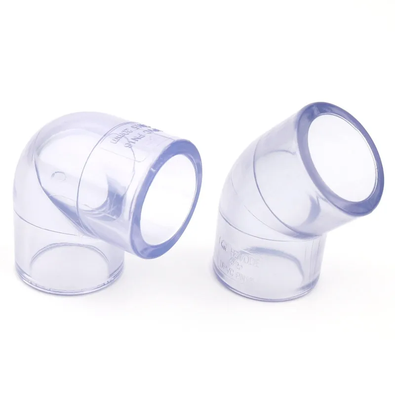 

1pc 20 25mm Transparent PVC Connector UPVC Elbow Joints Aquarium Fish Tank DIY Tools Garden Irrigation Water Pipe Connectors