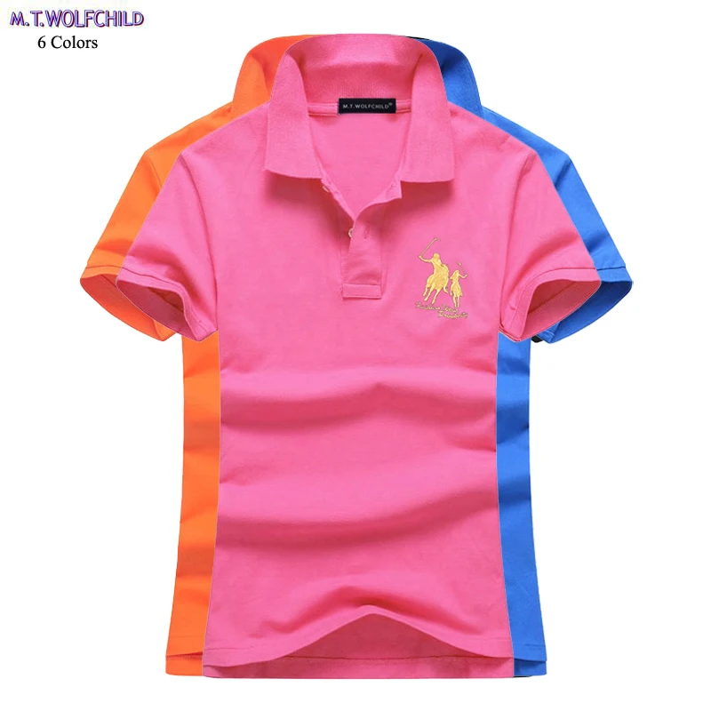 Мода хорошего качества 2018 Летняя женская с короткими рукавами лошадь Поло