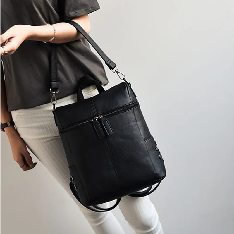 Рюкзак женский из искусственной кожи|leather school bag|school bags for teenagersbags teenagers |