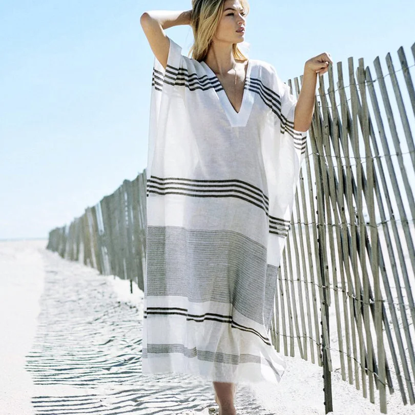 Длинное пляжное платье из вискозы с v образным вырезом длинная юбка открытой