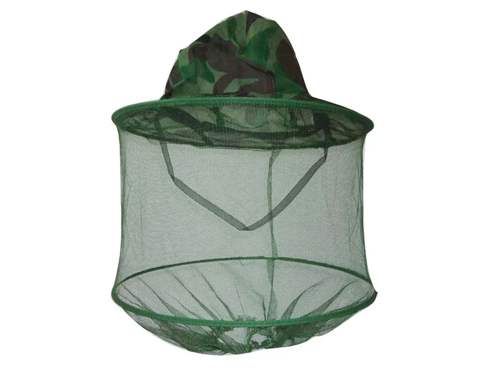 3pcs/Lot Camouflage Beekeeper Hat with Mesh Veil Bee Fishing Jungle Repellent Mosquito Small Hole Head Net | Аксессуары для одежды