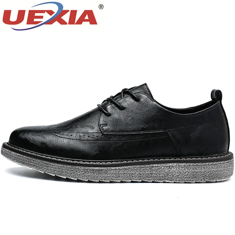 UEXIA 2018 New Leather Loafers Men Moccasin Slip On Sneakers Flats High Quality Causal Shoes Adult Male Footwear Boat | Обувь
