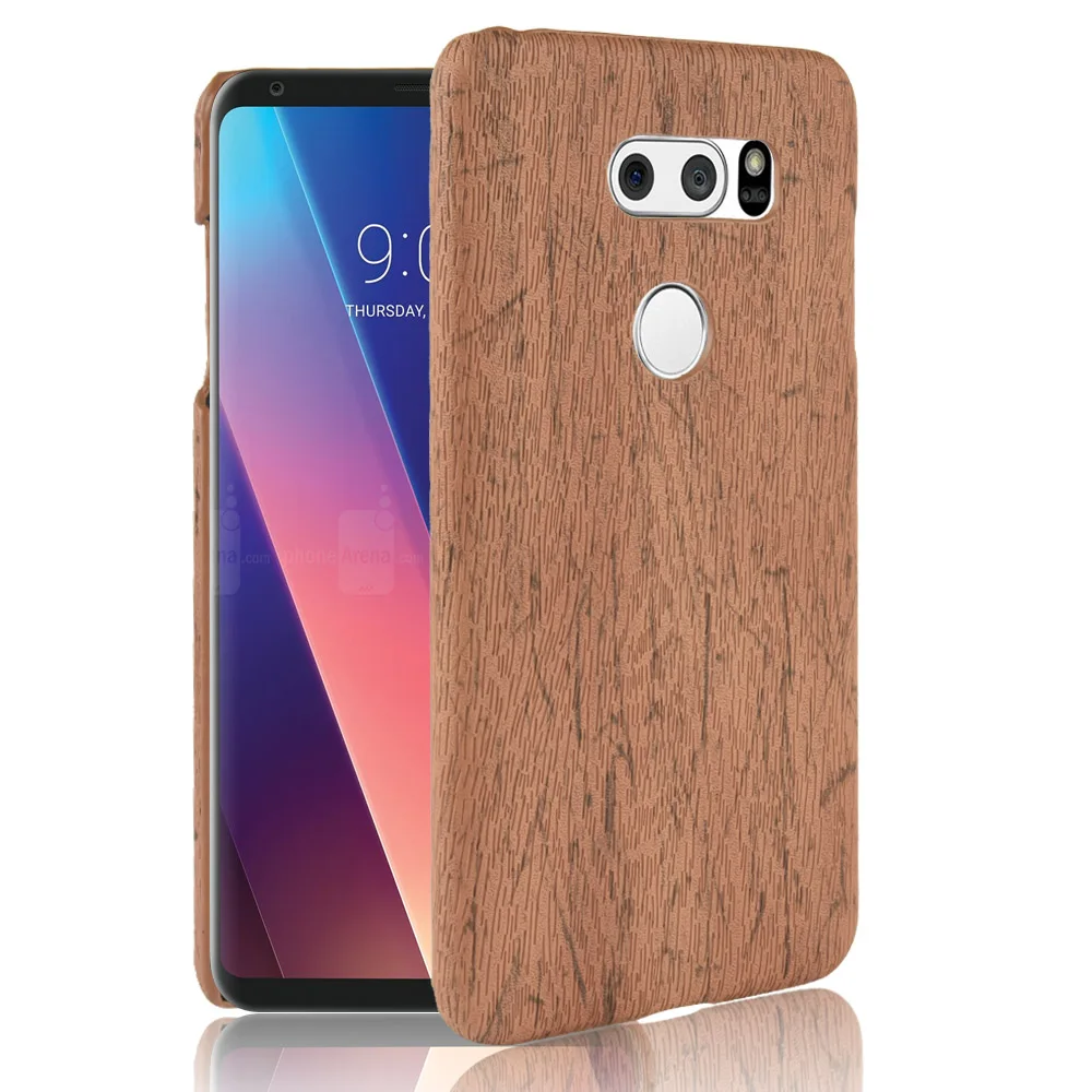 Чехол для LG V30 чехол жесткий из поликарбоната кожаный Ретро задняя крышка |