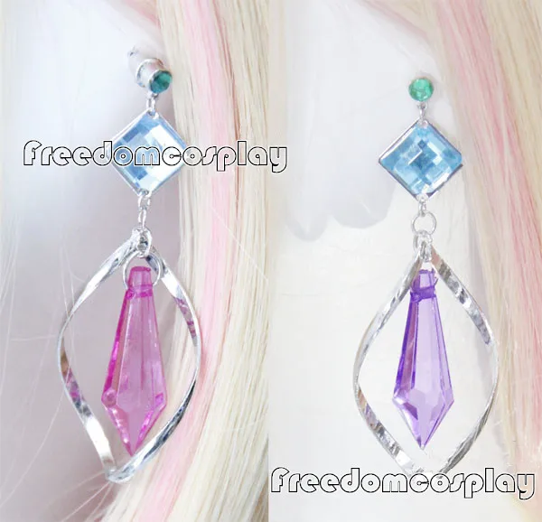 Серьги Macross F Frontier Sheryl Nome для косплея серьги каффы clip One Pair|macross frontier|clip studclip stud earring |