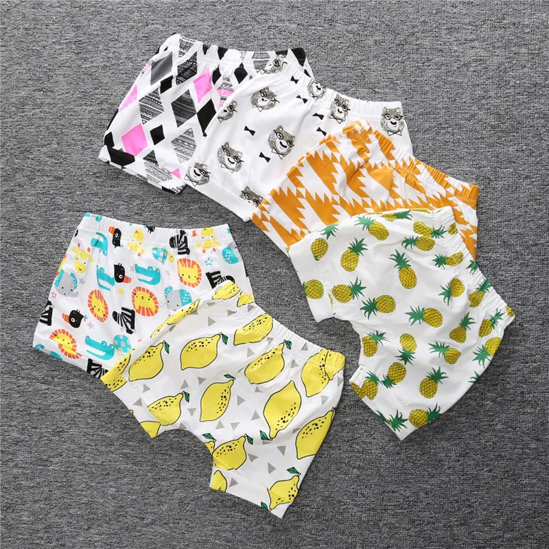 Шорты для малышей с мультяшным принтом летние короткие штаны маленьких