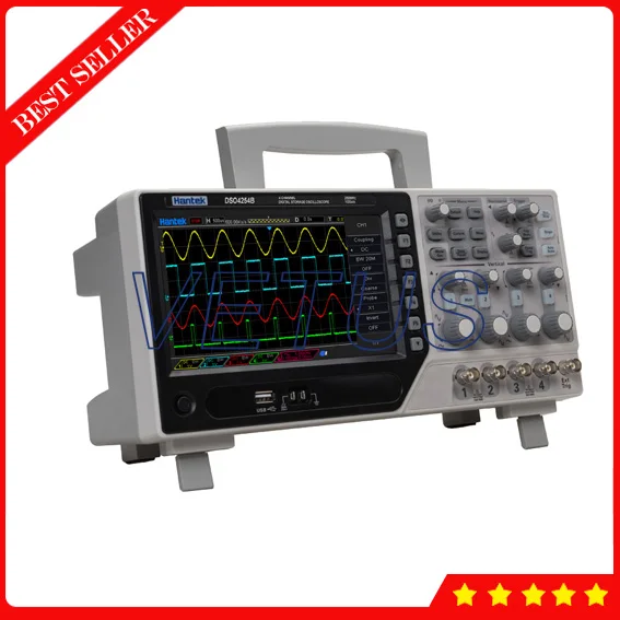 Hantek DSO4254B USB 250 мгц 4 канальный осциллограф цена с цифровым хранилищем функция