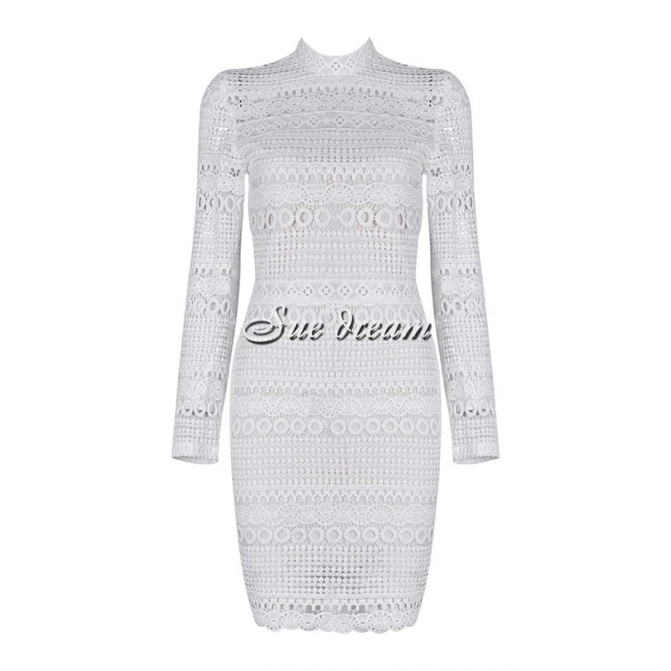 2018 осеннее Новое Женское платье с закрытым воротом на запястье сексуальное