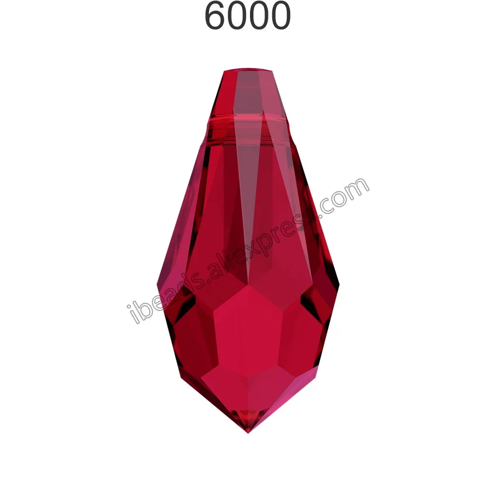Scarlet 276 1 шт.) Кристалл от Swarovski 6000 каплевидный кулон сделано в австрийском стиле свободные бусины горный хрусталь сделай сам Изготовление ювелирных изделий - Цвет: Scarlet 276