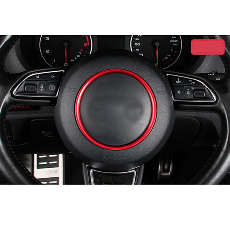Сплав рулевого колеса кольцо украшение отделка для Audi A1 12-17& Q3 12-17& Q5 13-17& A8 D4 11-17