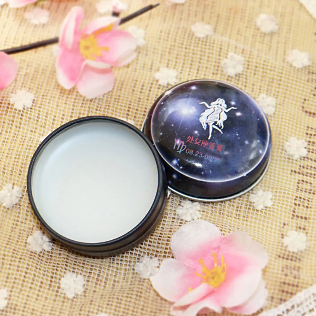 

TOP Sale 1 PC Unisex Magic Zodiac Fragrance 12 Signs Constellation Deodorant Perfumed Solid Portable Tin Box Balm