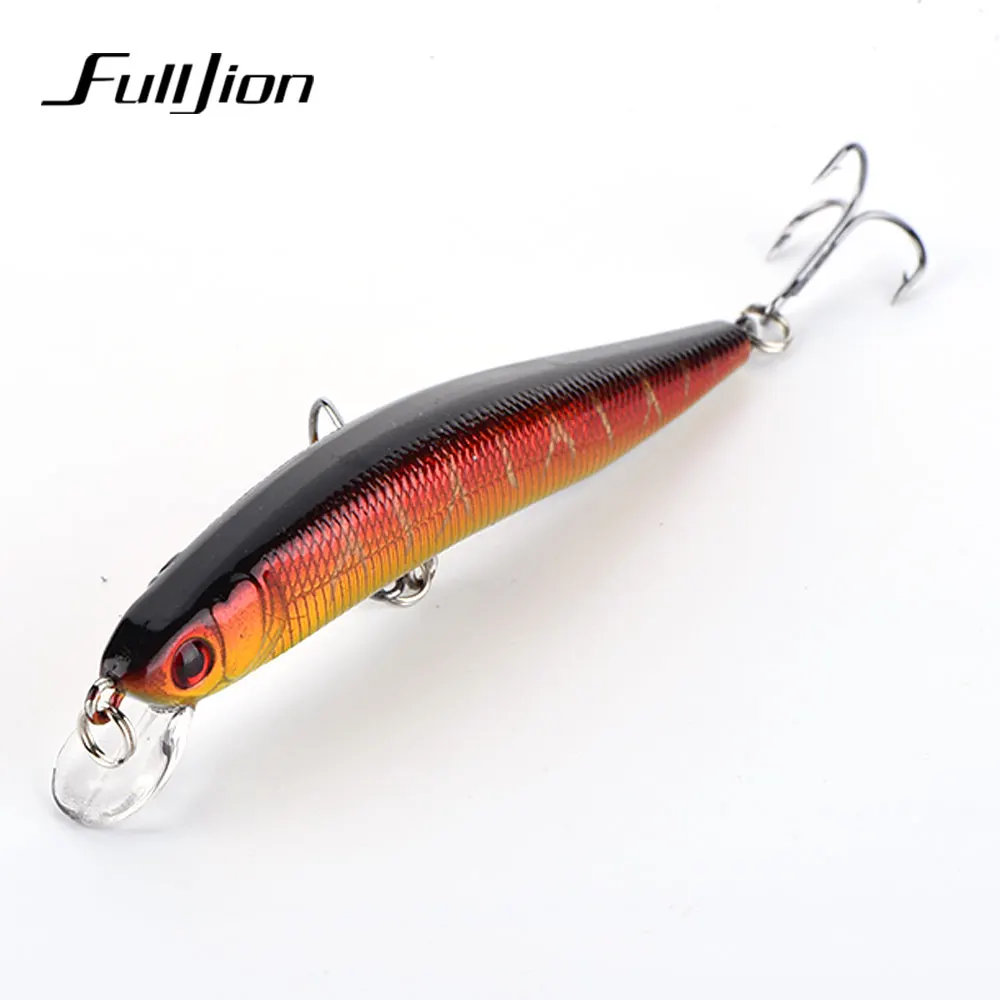 Fulljion 5 шт./лот 9 см 8 7 г рыболовные приманки Воблеры Minnow 6 # крючки 3D глаза воблеры