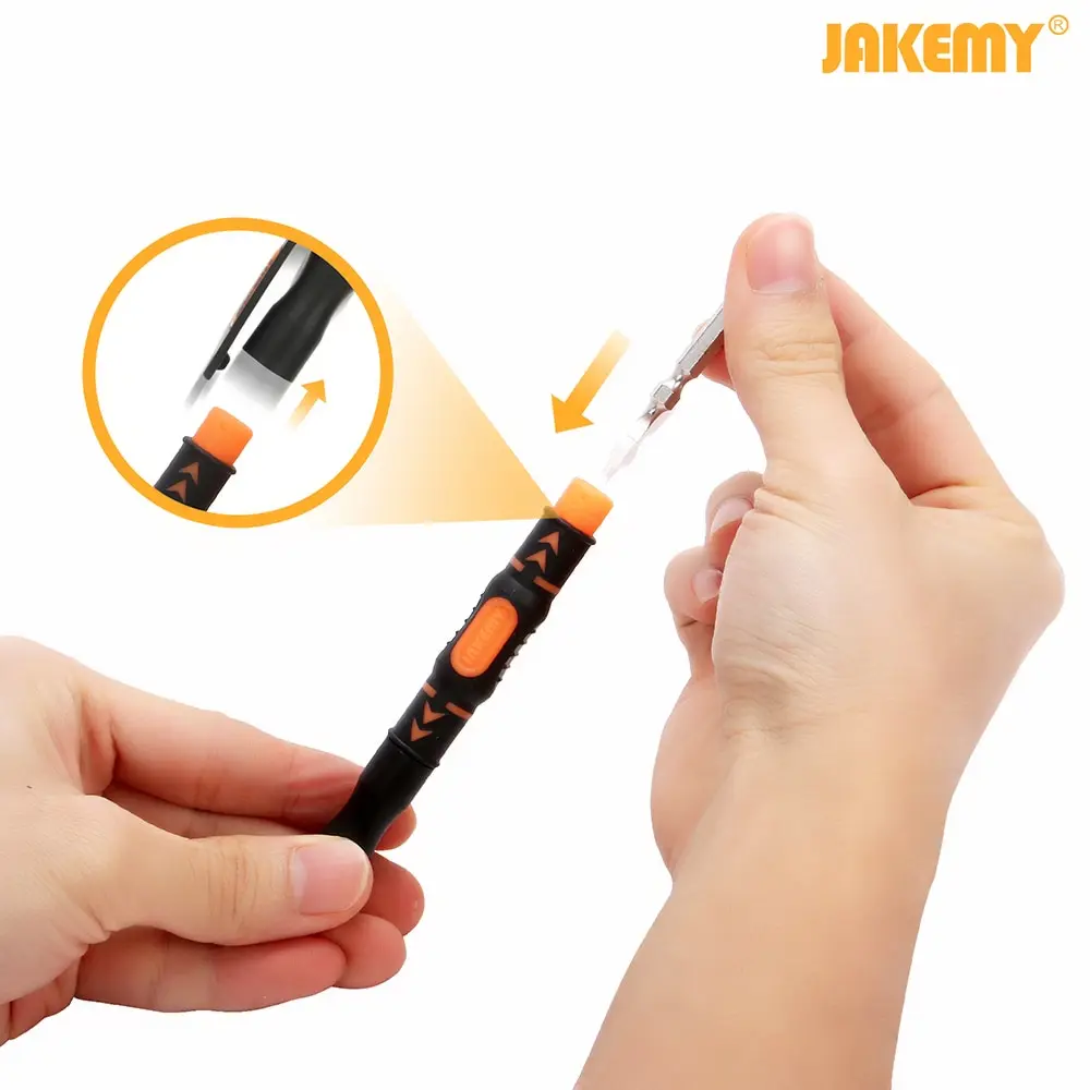 JAKEMY JM 8155 3 в 1 точность двойной головкой ручка отвертка винт Драйвер Биты отвертки